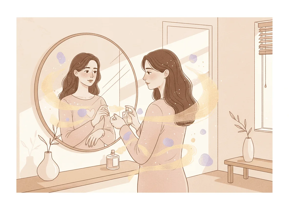 Slide O Perfume Como Ritual de Perdão: Quando o Aroma se Torna um Abraço em Si Mesmo